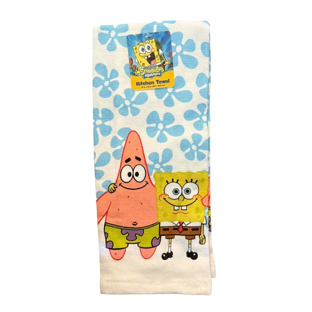 Nickelodeon Spongebob & Patrick Cotton Kitchen Hand Towel